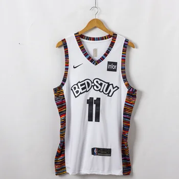 NBA Mládež Brooklyn Sietí #11 Kyrie Irving, Basketbal Jersey 2019-20 Mesto Edition Swingman Jersey Oka Výšivky detský Dresy