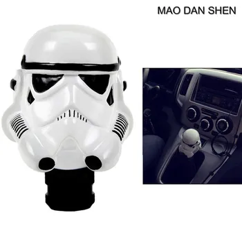 Auto styling Star Wars Držať Shift Clone Trooper Auto Manual Radiacej Páky Gombík Kryt Univerzálna Biela