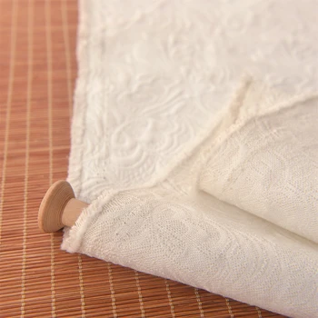 Kvalitný polyester bavlna tissu Plastický kvet tkaniny bavlnené šaty cheongsam dieťa vankúš textílie