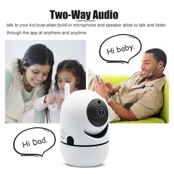 1080P Zabezpečenia Bezdrôtovej siete WiFi Kamera 720P CCTV Domov Dohľadu obojsmerné Audio Dieťa PET Monitor Wi-Fi Fotoaparátu, 2.4 G IP Kamera Cam