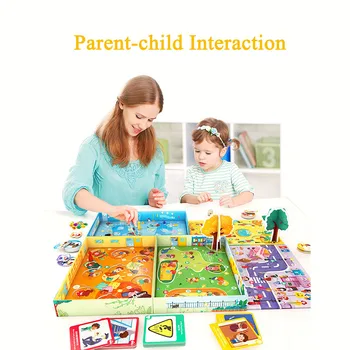 TOI Rodič-dieťa Ploche Hry Bezpečnosti Vedomosti Puzzle, Hračky pre Chlapcov a Dievčatá, detské Povedomia o Bezpečnosti na stolové Hry