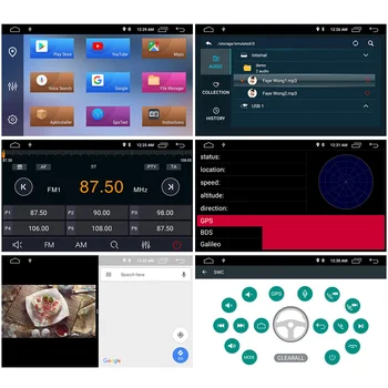 Eunavi 2 Din Android10 Octa 8 Jadro autorádio DVD Prehrávač, GPS Pre FORD Focus 2 II, Mondeo, S-MAX, C-MAX a Galaxy Multimediálne 4G 64GB
