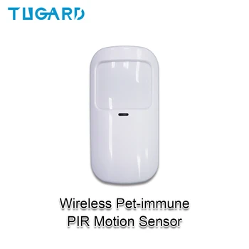 Vnútorné 433mhz Bezdrôtový PIR Detektor, Pet-imunitný Infračervený Pohybový Senzor Alarmu pre domáci Alarm Systém Hostiteľa APLIKÁCIE Diaľkové Ovládanie
