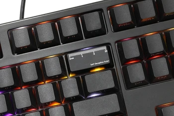 Novinka presvitať Keycap ABS Leptané Lesk-Prostredníctvom Self Podvod pravítko black red backspace a medzerník na klávesnici