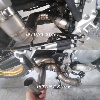 Motocykel Výfukových Upravené Zliatiny Titánu Uprostred Prepojenie Potrubia Katalyzátor Vymazať Potrubie Na BMW F750GS F850GS f750gs f850 gs 2019 2020