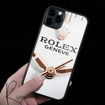 Rolex Módne Hodinky Značky Telefón puzdro Gumené pre iPhone 12 11 Pro Max XS 8 7 6 6 Plus X 5S SE 2020 XR 12Mini prípade
