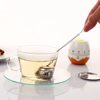 Čínsky čaj filter čaj infuser nehrdzavejúcej ocele obrad Teaware mini čaj loptu S vekom a reťaz, Čaj Lapače & Čaj Infusers