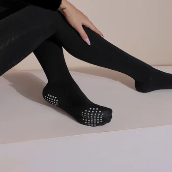 Nové latinské Tanečné Oblečenie Žien latinskej Čierne Pančuchy Nad Kolená Ponožky Nohy Non-Slip Dospelých latinskej Tanca Praxi Nosenie DNV14060