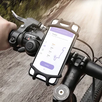 Cyklistické tašky protišmykový Bicykli Držiaka Telefónu Nastaviteľné Shockproof Mobilný Telefón Držiak Cyklistické Tašky Navigácie Držiak