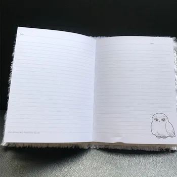 Harried Plyšové Pokrytie Sketchbook Kraft Hrnčiari Obrázok Notebook Cartoon Hedwig Sova Maľovanie Denník Vestník Študent Papiernictvo Školy