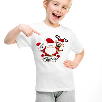 Vianočné Tričko Zodpovedajúce Rodiny Oblečenie Cartoon Jeleň Tlač Otecko Mama Deti, Rodinu Vianočné Oblečenie Chlapci Vianočné Oblečenie