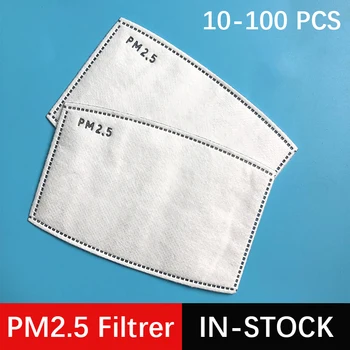PM 2.5 Masku na Tvár Filter Proti Prachu Haze 5 Ply 95 Filter Prachotesný Dospelých Úst Masky Ochranný Respirátor FPP2 100 50 Ks Heath