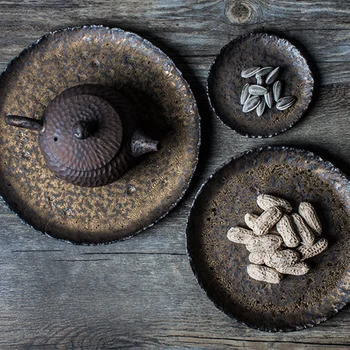LUWU keramické čaj vaničiek kolo čaj stôl ručné slúžiace zásobník príslušenstvo