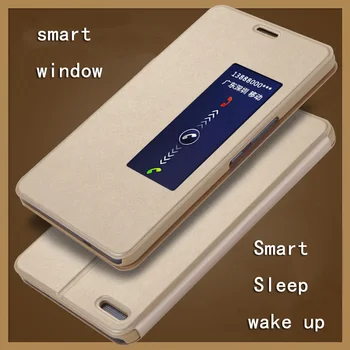 Inteligentný režim Spánku prebudiť Flip puzdro Pre Huawei honor X2 MediaPad X2 Flip cover Pu kožené kryt smart okno 7.0