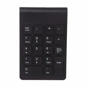 Prenosné 2.4 G Bezdrôtový Digitálny Keyboard USB Číslo Pad 18 Klávesy Numerická Klávesnica