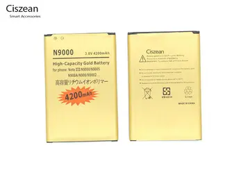 Ciszean 3x B800BC 4200mAh Zlato Náhradné Batérie Pre Samsung Galaxy Note3 Poznámka 3 III N9000 N9006 N9005 N900 N900A N7200 N9002
