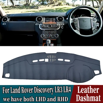 PU Kožené Dashmat Panel Kryt Mat Koberec Automobilu-Styling príslušenstvo Land Rover Discovery LR3 LR4 2004-2016 2009 2010 RHD