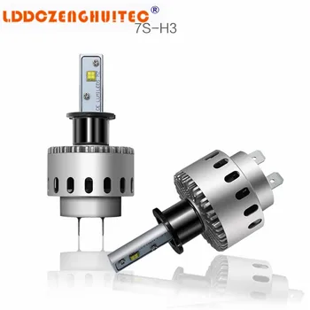 LDDCZENGHUITEC 7S LED Svetlá na prestavbu H4 H1 H3 H7 9003 9005 HB3 9006 H8 H9 H11 40W 6000LM 6500K Nahradiť Pôvodné