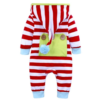 2019 Jeseň detské oblečenie s Kapucňou Dlhý rukáv dieťa remienky modrým pruhom dieťa, chlapec, dievča oblečenie set novorodenca Oblečenie ppy-320