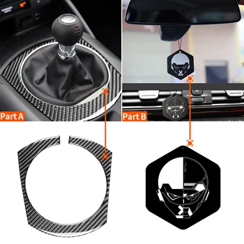 Pre Mazda MX-5 Miata Roadster Gear Box Rám Shifter Surround Kryt Nálepky 2016+ MX5 ND Uhlíkových Vlákien Interiér Auto Príslušenstvo