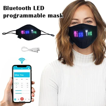 Bluetooth LED, Programovateľné bočný Kryt Vlastné Znamenie USB Nabíjateľné pre Halloween Slávnostné Strana navrhne BV789