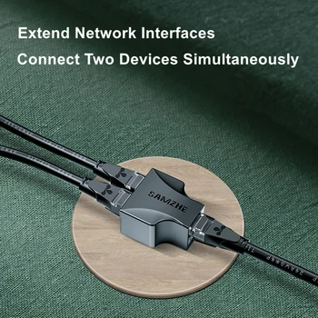 Konektor RJ45 Ethernet Kábel, Adaptér, Kábel siete Lan Extender Splitter Internetové Pripojenie Káblom Žien a Žien 1 Vstup 2 Výstup