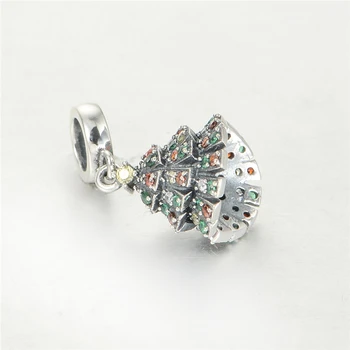GW Módny Prívesok Charms Šperky Príslušenstvo Vianočný Strom Decor Šterlingov 925 Strieborný Prívesok Crystal Pendentif Šperky Robiť