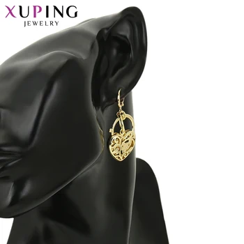 Xuping Šperky, Elegantné, Nádherné Srdce Štýl Kvet Tvar Náušnice s Pozlátené pre Ženy 97026