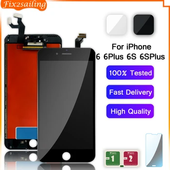FIX2SAILING platovej Triede AAA Pre Apple iPhone 6 6 6/6S Plus LCD Displej Dotykový Displej Digitalizátorom. Montáž Náhradné