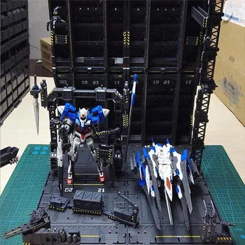 4pcs Mechanické Reťazca Akcie Displej Základný Stroj Hniezdo na 1/100 Gundam Model s Obtlačky DIY Model Súpravy