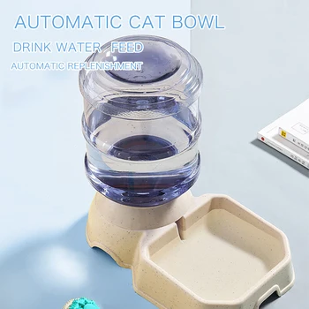 3.8 L Pet Mačka Automatické Kŕmidlá Plastové Pes Fľaša Na Vodu Veľkú Kapacitu Potravín Zásobník Vody Mačky Psy Kŕmenie Misy Pet Produktov