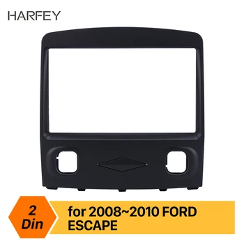 Harfey Black 2Din prístrojovej dosky refitting autorádia Fascia Výbava auta pre Ford Escape Stereo Rozhranie Doska Rám Installation kit