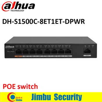 Dahua 8 porty POE switch S1500C-8ET1ET-DPWR IEEE802.3af IEEE802.3at Hi-PoE 1*10/100Mbps 8*10/100 mb / s DH-S1500C-8ET1ET-DPWR