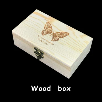 JEMYGINS originálny dizajn a módne Pánske motýlik červené pierko bowtie kožené motýlik darček box set, svadobné doplnky strany darček