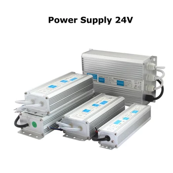 12V LED, Napájanie 24V Vodotesný IP67 AC 110V na 220V DC 24 12 Volt LED Driver 10W 20W 30W 60W 100W 120W 200W Transformer