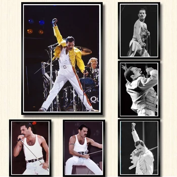 Bohemian Rhapsody Freddie Mercury Rockovej Hudby, Filmu Star Plagát a Vytlačí Umelecké Plátno na Maľovanie na Stenu Pre Obývacej Miestnosti Dekorácie