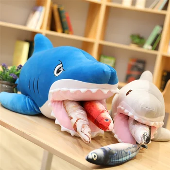 1 kus 90/120 cm veľký žralok plyšové hračky mäkké plyšové zvieratko čítanie vankúš bábiky bábiky spanie vankúš darček k narodeninám dieťa pad gif