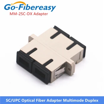 10pcs FTTH Optickým Adaptérom SC/UPC Multimode Duplex Vlákniny príruby SC-SC UPC Fiber Optic Adaptér Konektor
