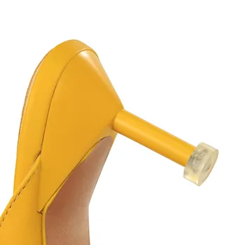 2020 Módne Pošmyknúť Na Diapozitívy Ženy 6typ Vysoké Podpätky Žltá Nízke Podpätky Sandále Tkaných Papuče Platforma Strán Špicaté Topánky ToeFetish