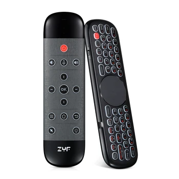 ZYF Z10 Vzduchu Myši 2.4 G Plne Podsvietenie Bezdrôtovej Klávesnice Touch-pad + Hlasové Vzdialenej + Anti-stratil Funkciu pre Android TV Box