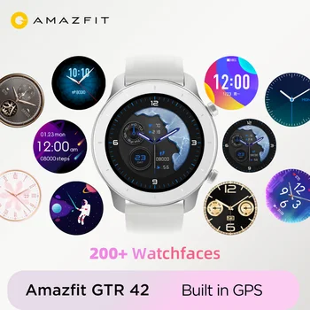 Na Sklade 2020 Huami Amazfit GTR 42mm Biela Multi Šport Ženy Inteligentné Hodinky/Reloj Inteligente Mujer 5ATM AMOLED Displej