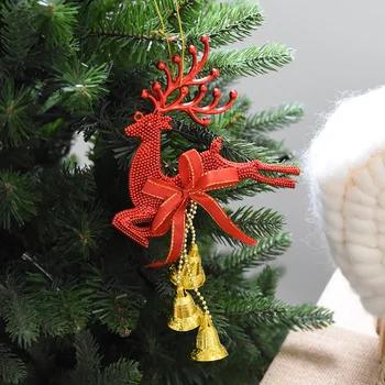 20 cm Zvon Vianočné Moose Stromček, Dekorácie, Ozdoby, Vianočné Ozdoby