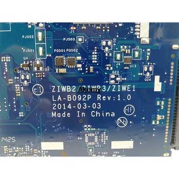 ZIWB2/ZIWB3/ZIWE1 LA-B092P Rev:3.0 základná doska Pre Lenovo B50-80 Notebook doske ( Pre intel 3205U CPU ) testované