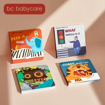 BC Babycare Dieťa Poznanie Puzzle Karty Hračky Deti Kognitívne Obrázok FlashCard Začiatku Vzdelávacieho Zábavné Interakcie Hračky