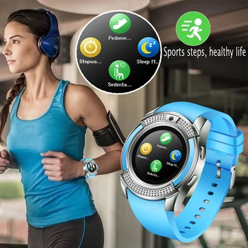 LIGE Nové módne Smart Hodinky pánske Hodinky Podporu Fotoaparát, Bluetooth SIM Karty TF Karty Smartwatch pre Android ios Pár Sledovať + Box