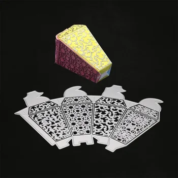 Rezanie kovov Zomrie 3D Honeycomb Candy Box Rám Blany Vianočné Zomrie Na Album DIY Uhlíkovej Ocele Pečiatky A Zomrie 2019