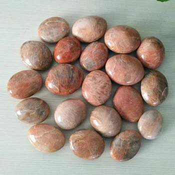 1 kg/veľa Prírodného kameňa orange moonstone palmstone dlaň dlaň meditácie čakra kameňa a liečivý kryštál veľkoobchod