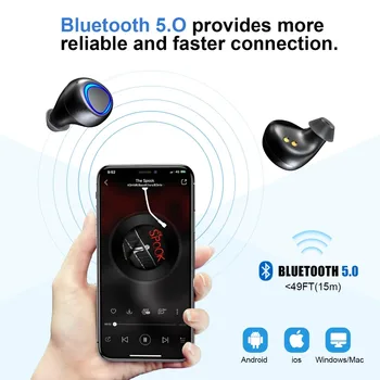 Cudzie Tajné PLUS Power Bank Typ-c Bezdrôtové Nabíjanie TWS Slúchadlá Bluetooth Slúchadlo Hlboké Basy Stereo Hi-Fi Športové Slúchadlá