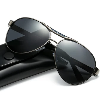 Vysoká kvalita Polarizované slnečné Okuliare Mužov Značky Dizajnér Vintage TR90 UV400 pilot, Slnečné okuliare muž Ženy ovládač Odtiene Q10008