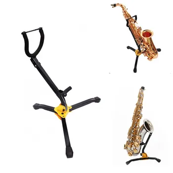Skladacia Tenor Saxofón Stojan Alto Sax Kovový Podlahový Stojan, Držiak Na Statív Woodwind Nástroj Príslušenstvo